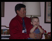 Greg and Logan enjoying some time together.