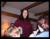 Grandma Zoe on Christmas Eve.