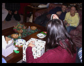 Still engaing in Christmas Eve activities.