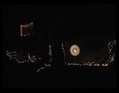 Picture of our house at night Christmas 2001.