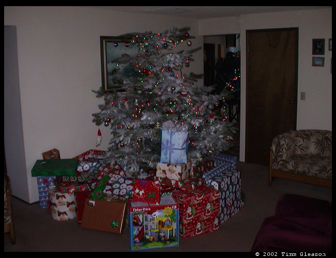Look at all those presents.