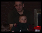 Uncle Ron and Logan enjoying a moment.