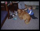 Logan giving loves to Baja