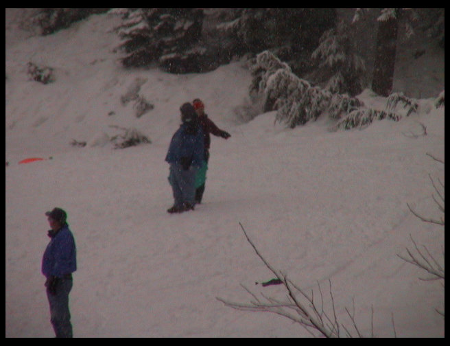 Sandra and Kari up on the mountain.