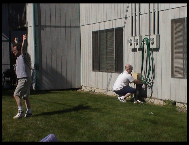 Scott is filling up balloons now.