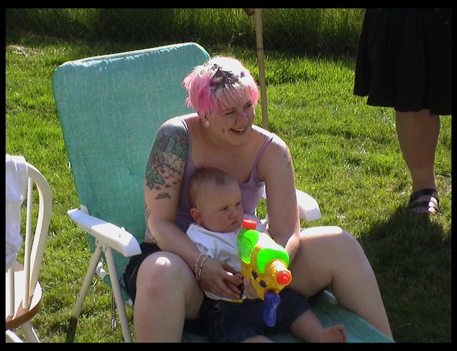 Amber and Logan.  Logan really liked her.