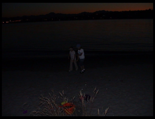 Not sure who is on the beach here.