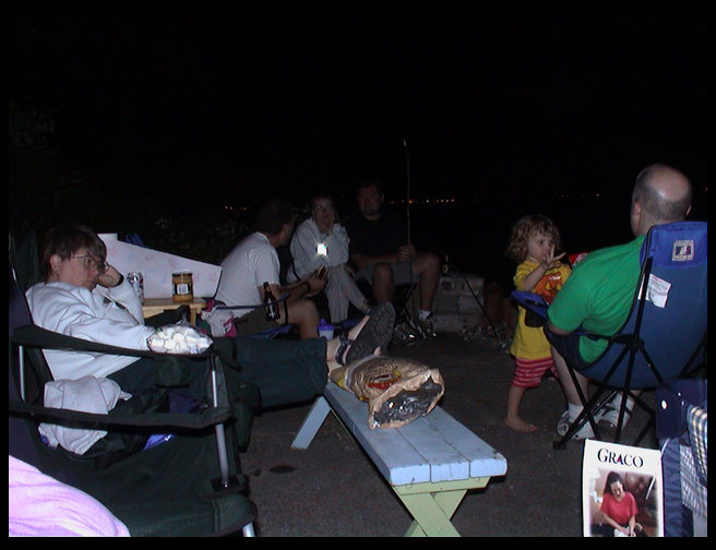 Just enjoying a beautiful evening at the beach.