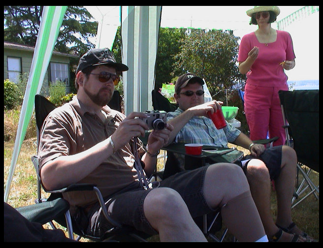 Jeff's Uncle Dan, Jeff and Jeff's Aunt Susan.
