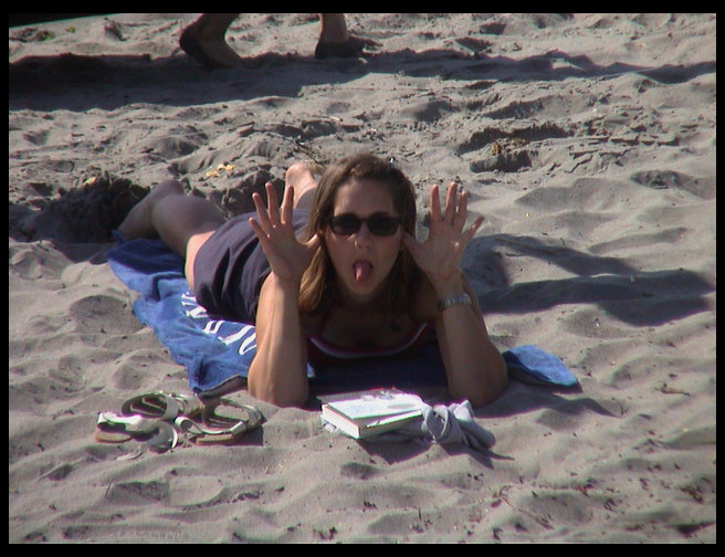 Heather being silly.