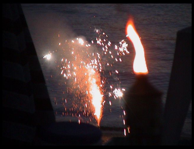 Some of the early fireworks.