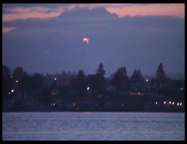 Some fireworks going off across the water.