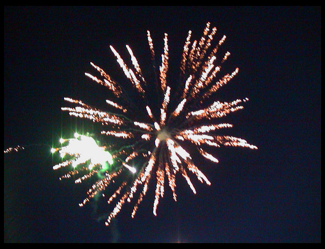 Some of our fireworks being set off.