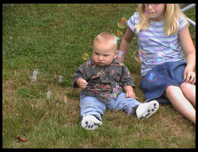 Logan and Lisa enjoying themselves.