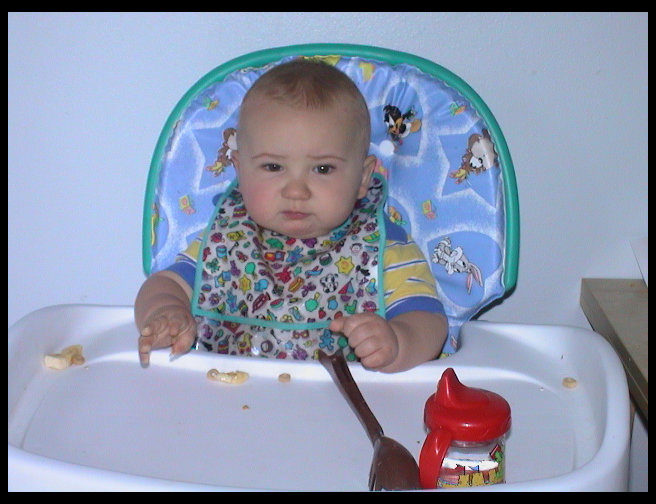 He doesn't look very happy in this picture.