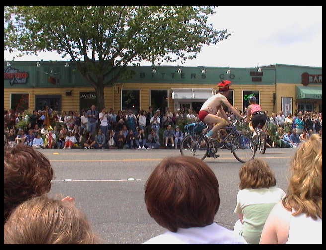 It is hard to believe so many will ride naked on a bike.