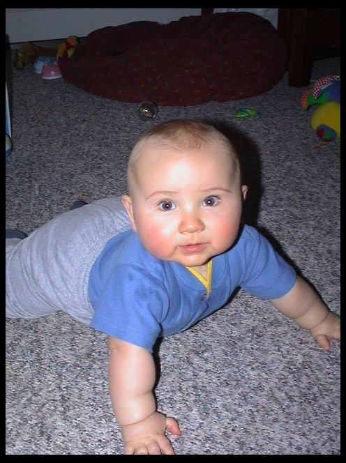 Hey buddy, are you ever going to crawl forward?