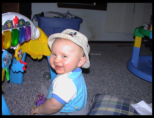 Logan being a silly boy.