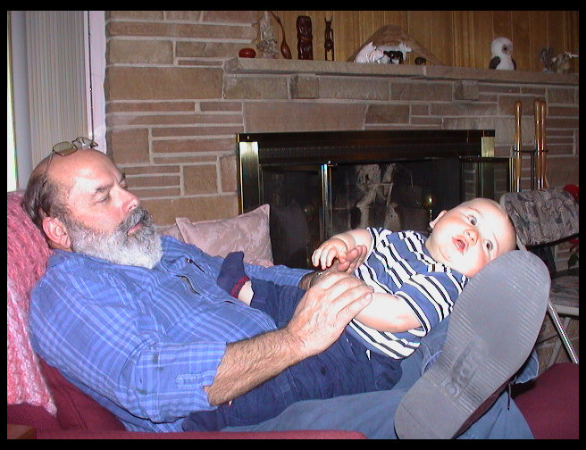 Grandpa Rick and grandson.