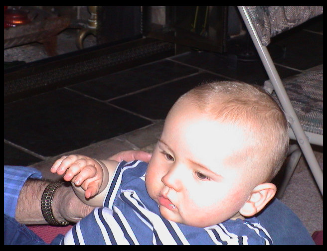 Logan with Grandpa still.