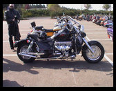 Boss Hoss motorcycle at 2001 Governer's Run.  This bike has a Z24 Chevrolet small block 350 in it.