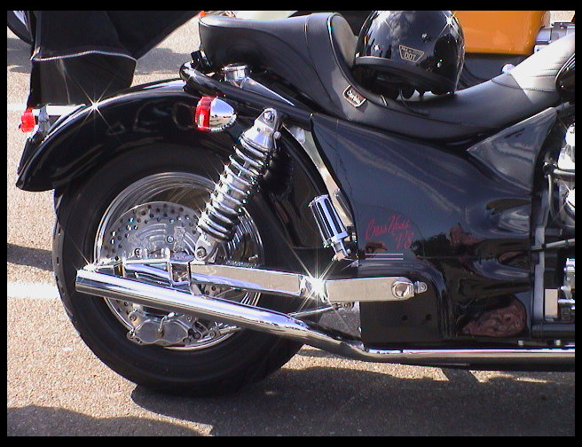 Big rear tire. As big as the tires on my '73 Nova