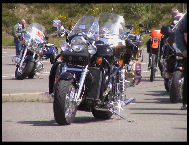 Boss Hoss from the front.