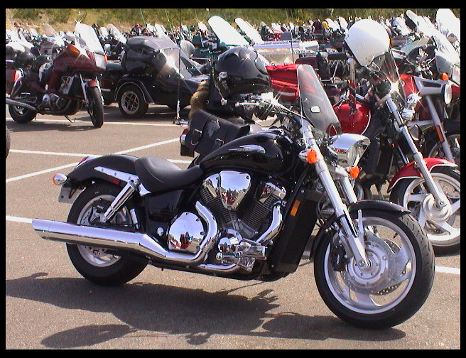 New Honda VTX1800 cruiser.