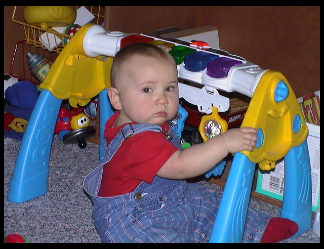 Opps, he sat down now.