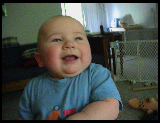 Oh, I guess he is, just not in the last picture.