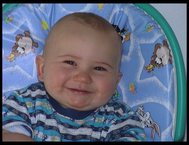 Boy, he is sure smiley.