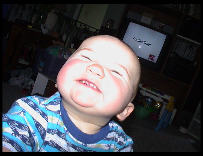 We are trying to get the crinkle face that he gives.