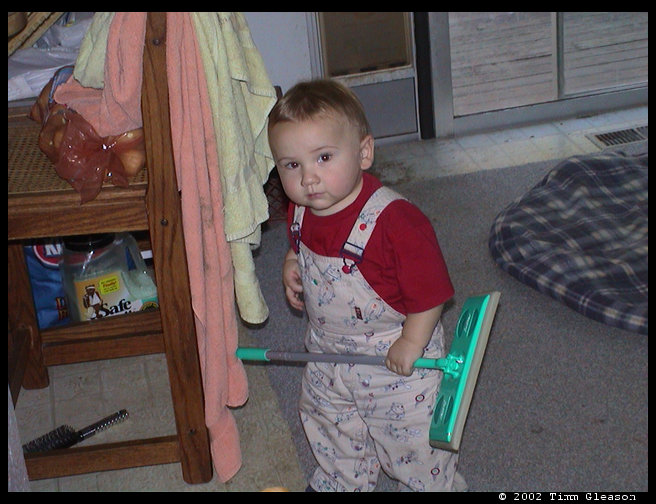 Hey what are you doing there Mr. Clean?