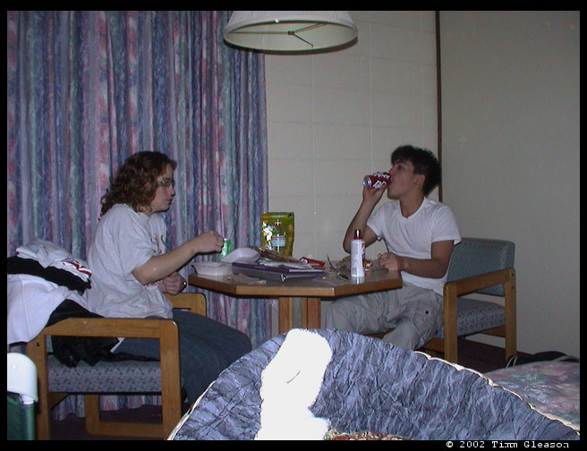 Beth and Richard Eibert the night before her black belt test on Boise, ID.