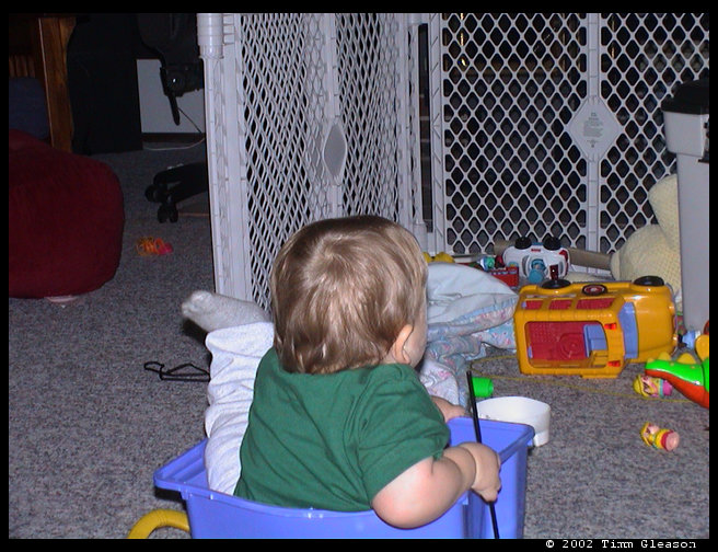 I think he is there for the rest of the day.