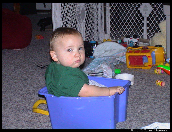 Isn't he cute?  It is a Logan-In-The-Box.