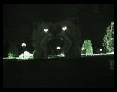 This is the bear that you walk through to start the Zoo Light tour.