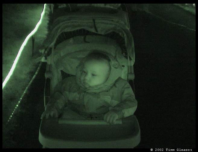 Logan enjoying mommy pushing him in his stroller.