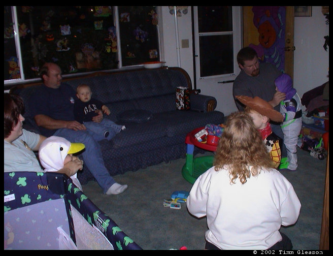 Getting ready for Trick or Treating.