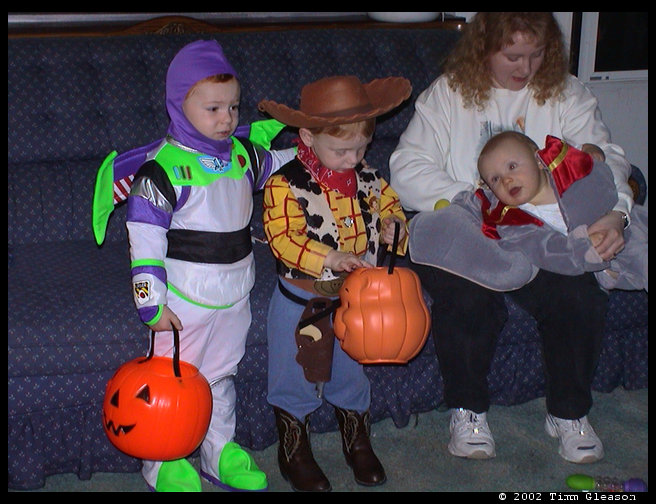 Buzz, Woody and who is that Lucas as Dumbo (and or course Melaney.)