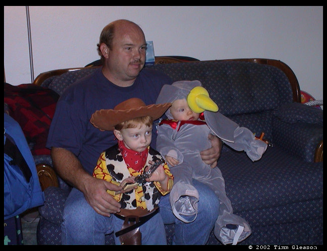 Daddy and his two boys.