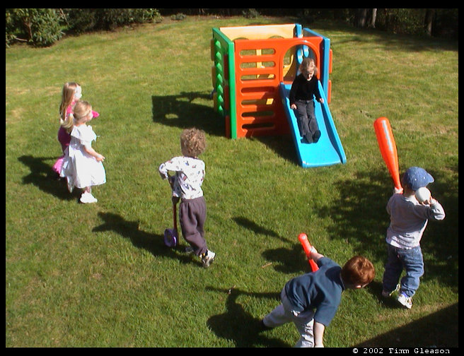 Kids at Walt's birthday.