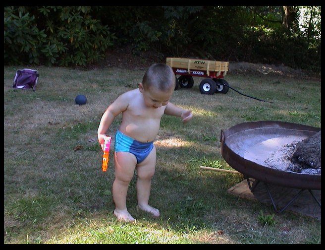 Logan enjoying a beautiful summer day.