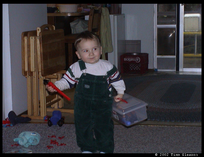 Logan and his tool box.