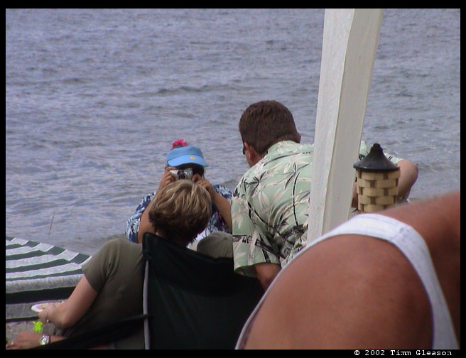 Taking picture of the kids.