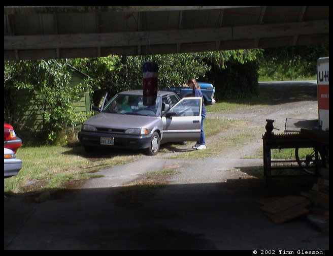 MArk, Kristi and Walt arriving.  