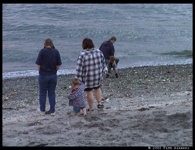 Krisri, Sandra & Logan, Heather & Walt by the water.