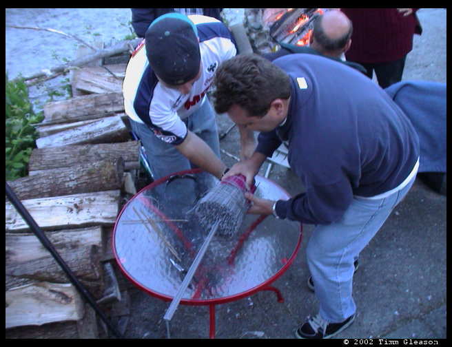 Jeff and Pasha and the famous sparkler bomb.