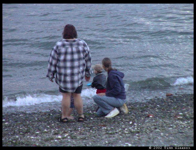 Sandra (standing with Logan in front) Ian Phares and Heather.  