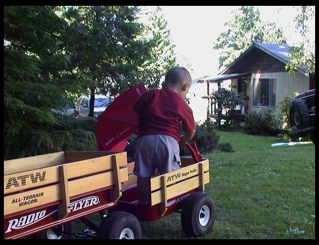 Every boys dream, a huge wagon